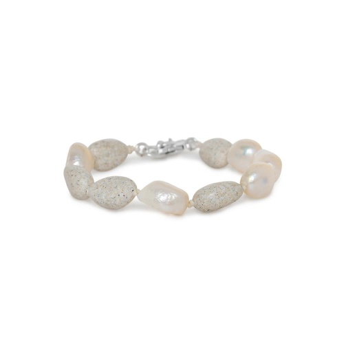 Браслет Nature Bijoux, Bora Bora, с прессованным песком и жемчугом, NB26.2-13-44693 серый
