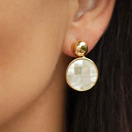 Серьги Possebon Mother Pearl Mosaic, A2158.1 G фото 2