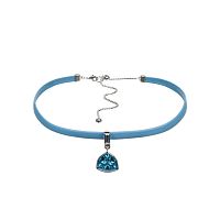 Колье Fiore Luna Aquamarine / Sky Blue Leather, B2110SW-N06.22 BL/S