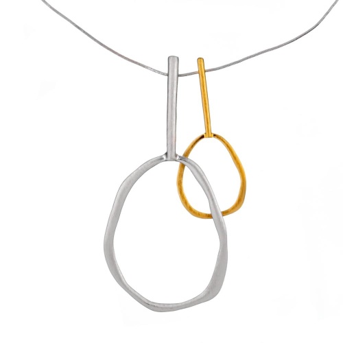 Колье Dansk Copenhagen, Elysian, двухцветный металл, DNSK25.2-9C2501018 серебристый фото 2