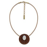 Колье Nature Bijoux, Oman, древесина,перламутровая морская раковина, NB26.2-15-43943 коричневый