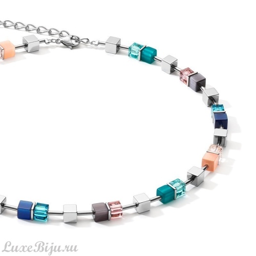 Колье Coeur de Lion Blue-Turquoise-Peach 5022/10-0751 фото 3