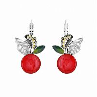 Серьги TARATATA, Cocoon, с цветной смолой, TT-E25-03730-103 красный