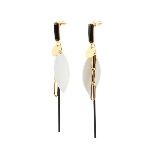 Серьги Nuance, с кристаллом и подвесками, NFN-24.01-010 золотистый