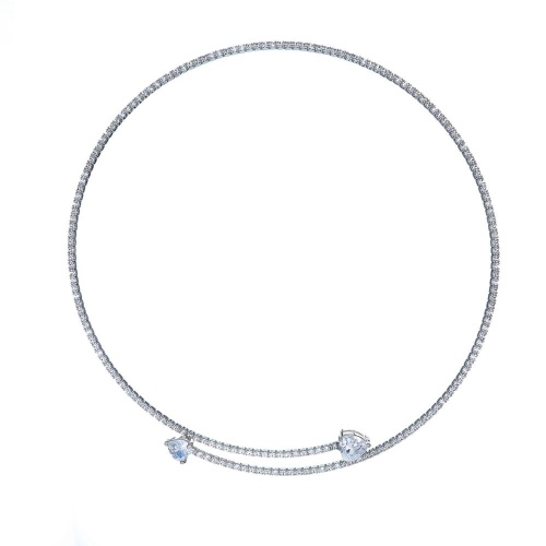 Колье Moon Paris, Bohemia, гривна с кристаллами, MB-26.01-034 хрустальный