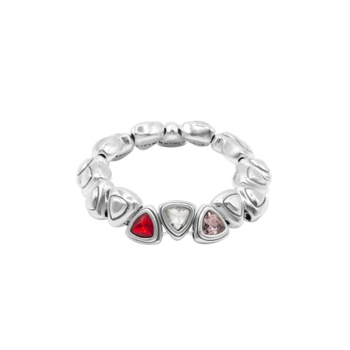 Браслет Ciclon, Horizon, стрейч, с кристаллами, CN-251111 красный