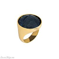 Кольцо Possebon pearl black agate 16.5 мм