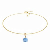 Колье Qudo FIRENZE (G) Light Sapphire, 107001/48-4715