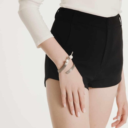 Браслет Katerina Vassou, Buttress, кафф, с жемчугом, KV24.2-401047B серебристый фото 3