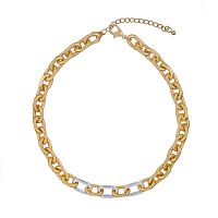 Колье Dansk Copenhagen, Tula, двухцветный металл, DNSK25.2-9C2407043 золотистый