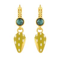 Серьги TARATATA, Archipel, с цветной смолой и тонированным кварцем, TT-E24-03720-20Y желтый