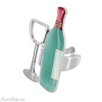 Кольцо TARATATA, Party time, разъемное, с цветной смолой, TT-H23-01419-107 бирюзовый