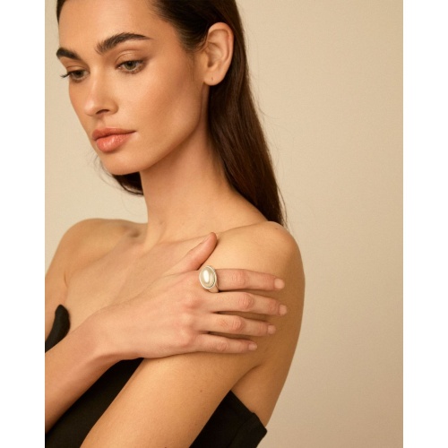 Кольцо VIDDA, Mainson, с жемчугом, VD26.1-02350 золотистый, 18 фото 2