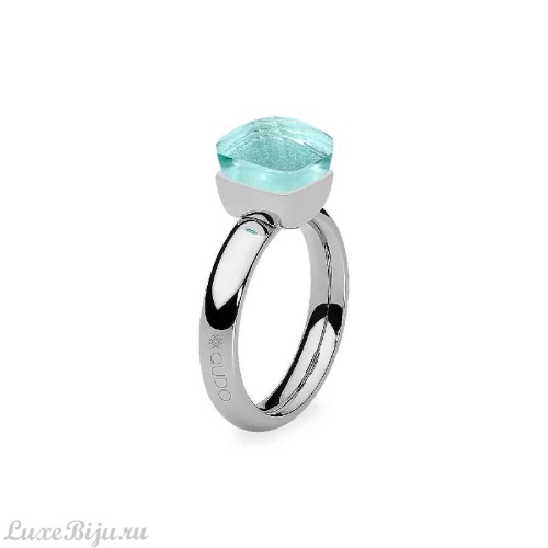 Кольцо Qudo Firenze soft aqua 18.5 мм, 613713 BL/S