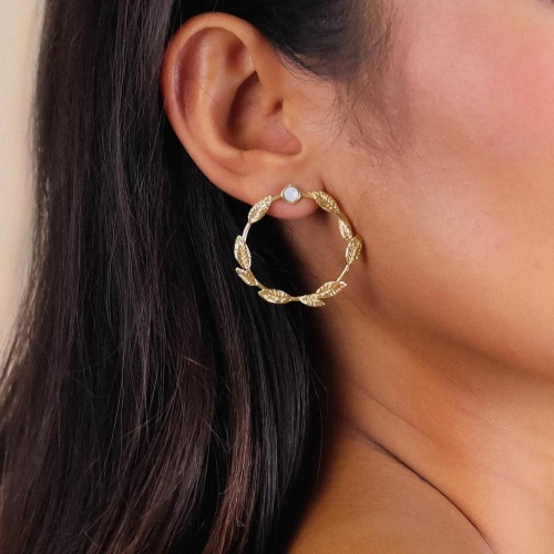 Серьги Franck Herval, Merry, с кристаллом Swarovski, FH24.2-12-68958 золотистый фото 5