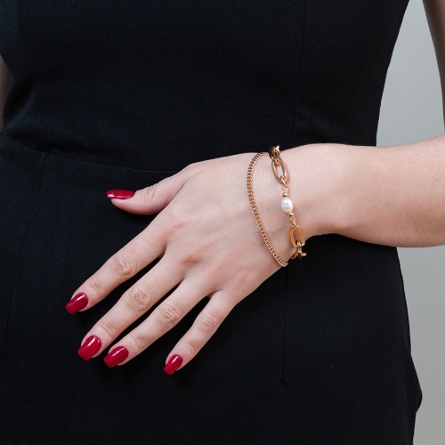 Браслет Fiore Luna Perle Togl, LB5090 BW/RG фото 2