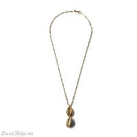 Колье Moon Paris, Ringo Queen, цепь,подвеска ракушка, MRQ-1901-025 золотистый