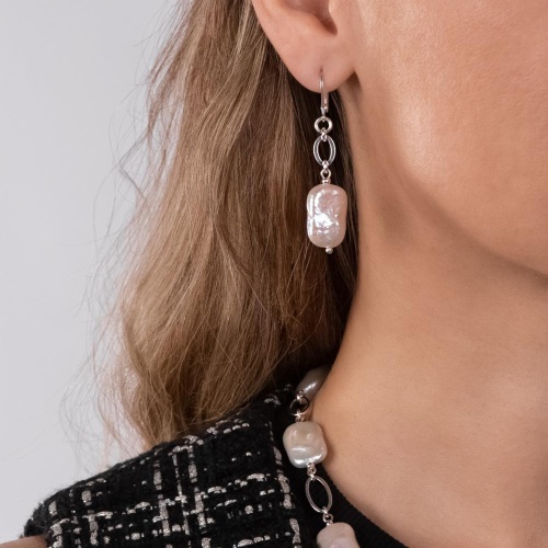 Серьги Lanzerotti, Splendore, с жемчугом, LZ-24.08-350 белый фото 2