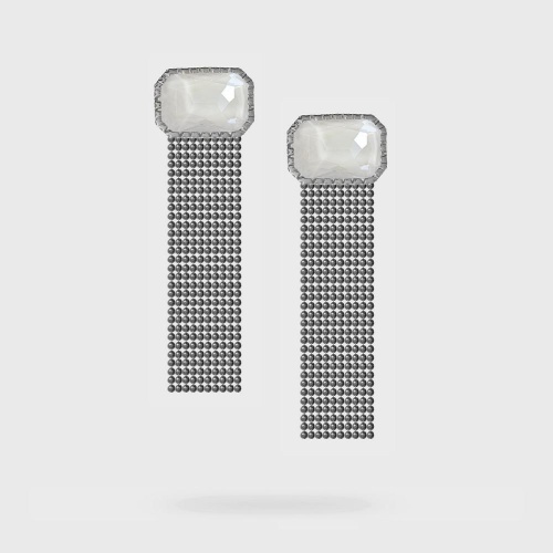 Серьги Katerina Vassou, Agram, с кристаллом, KV24.2-401502BLINEN белый