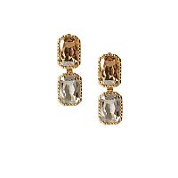 Серьги Katerina Vassou, Axial Tilt, с кристаллами, KV26.1-404966GSHADOW янтарный
