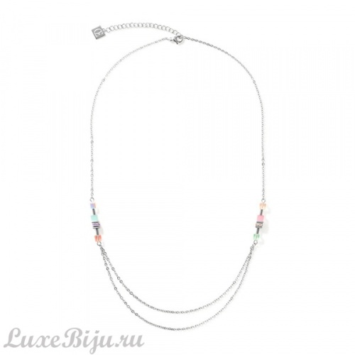 Колье Coeur de Lion Silver Multicolour-Pastel, *5064/10-1522