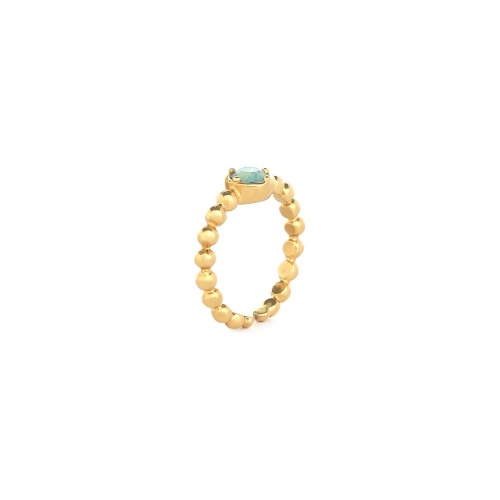 Кольцо Franck Herval, Baya, разъемное, с кристаллом Swarovski, FH24.2-19-63490 бирюзовый фото 2