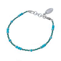Браслет Lanzerotti, Atlantide, с магнезитом и кристаллами, LZ-23.03-061 бирюзовый