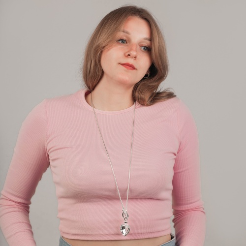 Колье Fiora Luna Crystal Heart Togl, LN5237 S фото 2