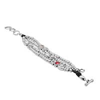 Браслет Ciclon, Oasis, с кристаллами Swarovski, кожа, CN-251112 красный