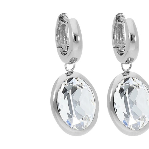 Серьги Qudo Creole TIVOLA small S crystal, 310500 BW/S фото 9