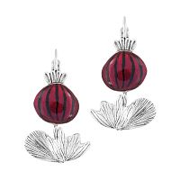 Серьги TARATATA, Opium, с цветной смолой, TT-H25-11791-109 бордовый