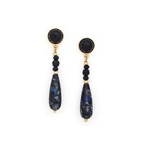 Серьги Nature Bijoux, Venezia, с агатом и яшмой, NB24.2-12-79506 синий