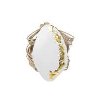 Браслет Katerina Vassou, Fach, с геометрическим элементом, KV26.1-406034GWHITE белый