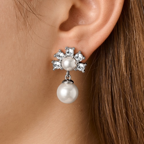 Серьги Dyrberg Kern VERONICA SS CRYSTAL /WHITE PEARL, 450108 фото 2
