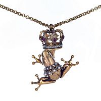 Колье Alcozer&J, жемчуг, гранат,изумруд,сапфир, Swarovski, AL-C3800C золотистый