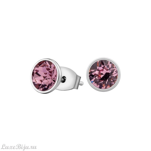 Пусеты Fiore Luna Light Amethyst SWE298 LA S