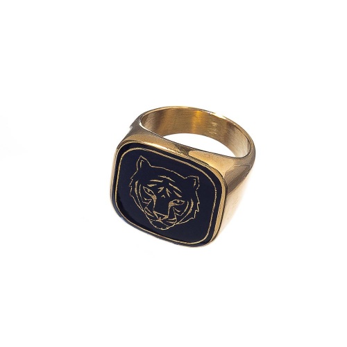 Кольцо La Tatoueuse, Tigre, с изображением тигра, LT22-T4060 черный, 19