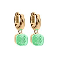 Серьги Qudo FIRENZE (G) Peridot, 107001/20-4516