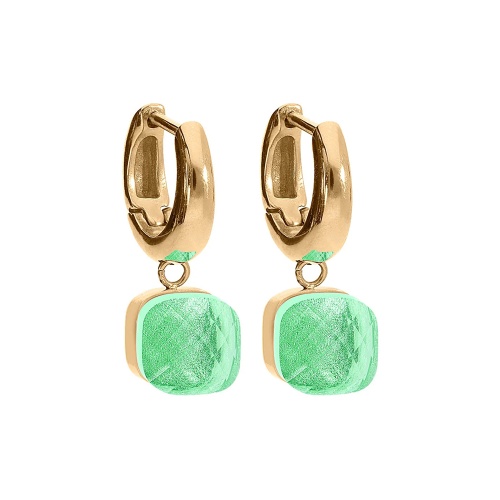 Серьги Qudo FIRENZE (G) Peridot, 107001/20-4516