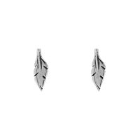 Серьги Ciclon, Pluma, в форме пера, металл, CN-232606 серебристый