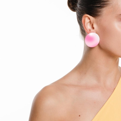 Серьги Katerina Vassou, Pinks, в форме диска, KV24.1-308965GPINK розовый фото 3